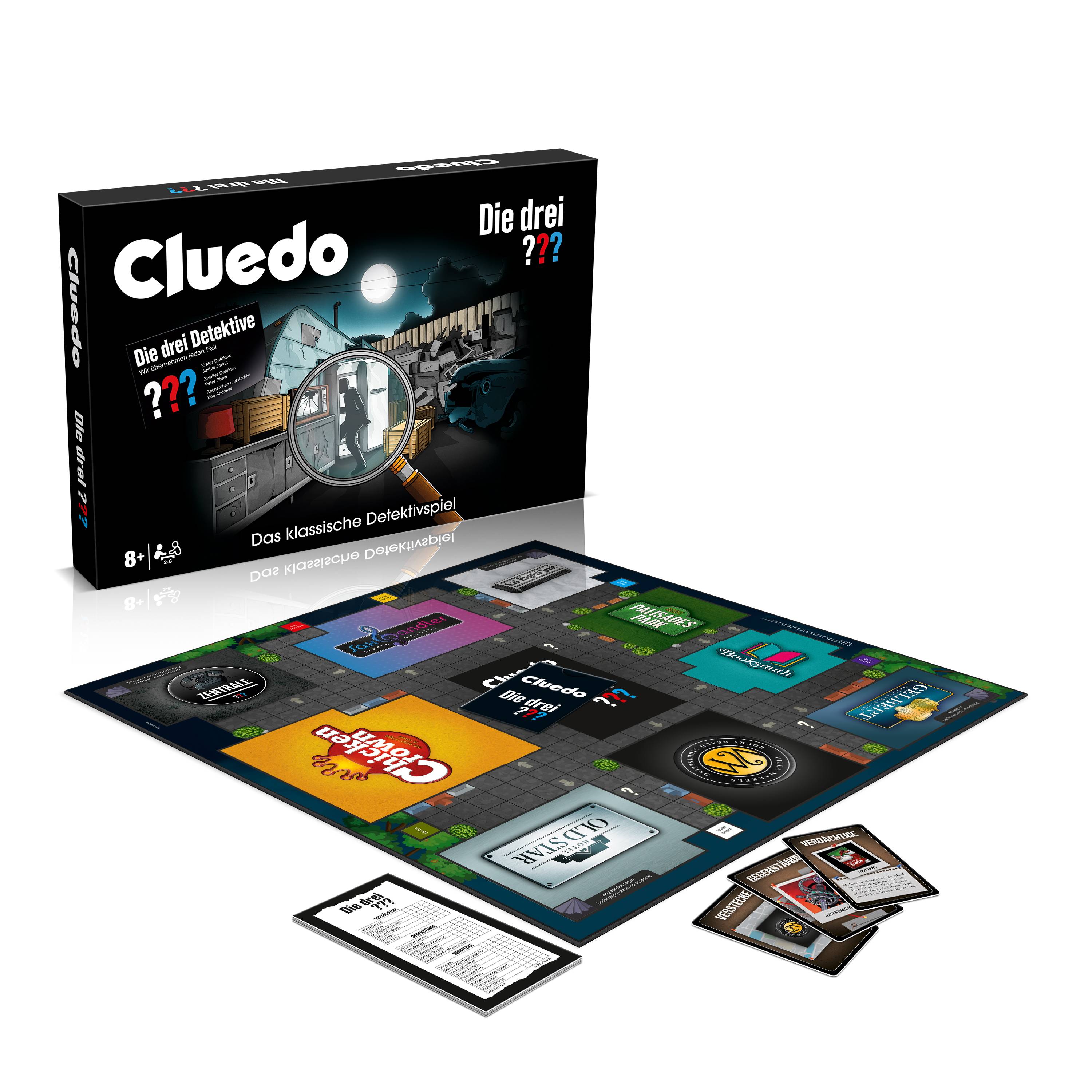 Cluedo - Die drei ??? Fragezeichen Spiel Gesellschaftsspiel Brettspiel deutsch