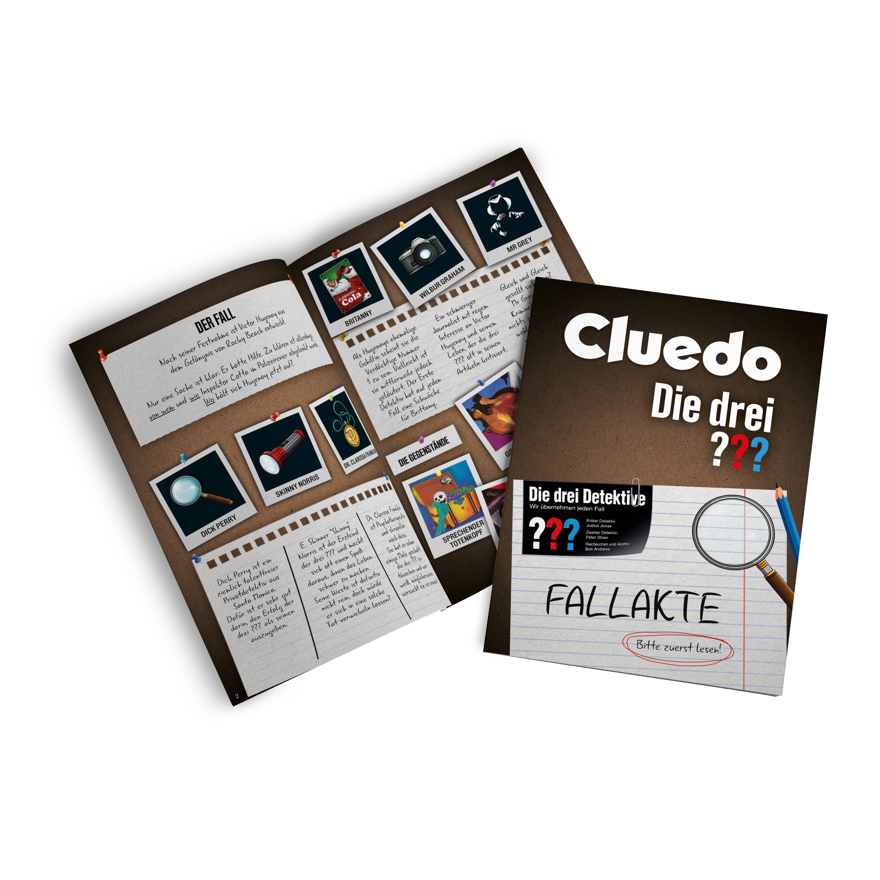 Cluedo - Die drei ??? Fragezeichen Spiel Gesellschaftsspiel Brettspiel deutsch