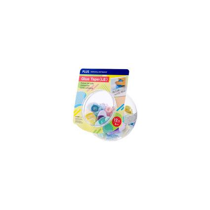 PLUS JAPAN Mini-Kleberoller "LE", 6,0 mm x 12 m, im Glas