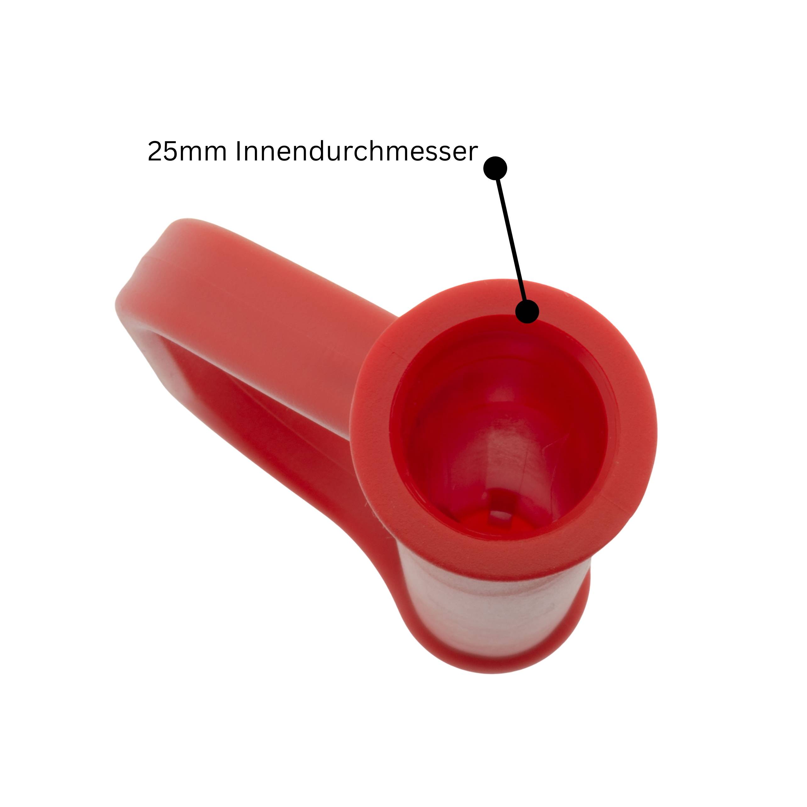 DKH 2 x Sicherheitsgriffe für Sackkarre 25 mm rot