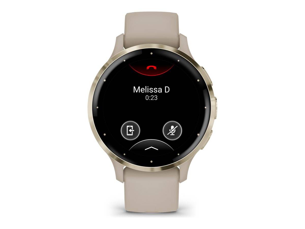 Garmin Venu 3S - 41 mm - French Gray - intelligente Uhr mit Band - Silikon -