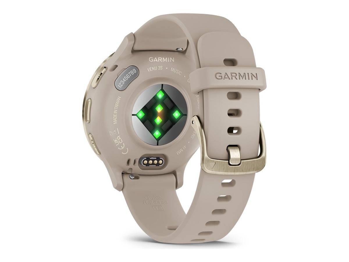 Garmin Venu 3S - 41 mm - French Gray - intelligente Uhr mit Band - Silikon -