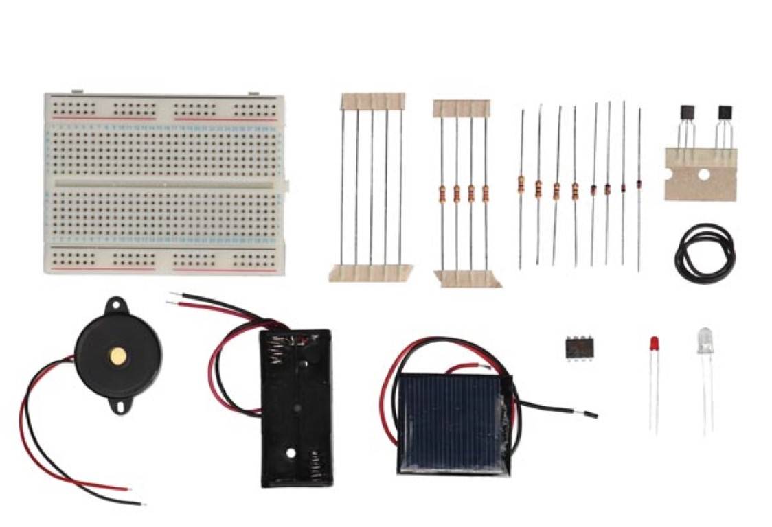 Lernpaket, Experimentierkasten, Einsteigerset, kein Löten erforderlich, Steckplatine, Solarenergie