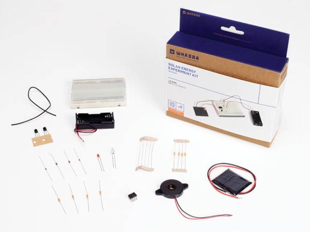 Lernpaket, Experimentierkasten, Einsteigerset, kein Löten erforderlich, Steckplatine, Solarenergie