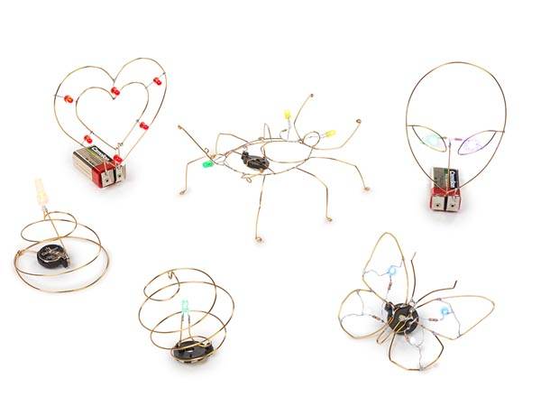 Lötbausatz, Einsteigerset, Freeform-Elektronik, Lötkolben