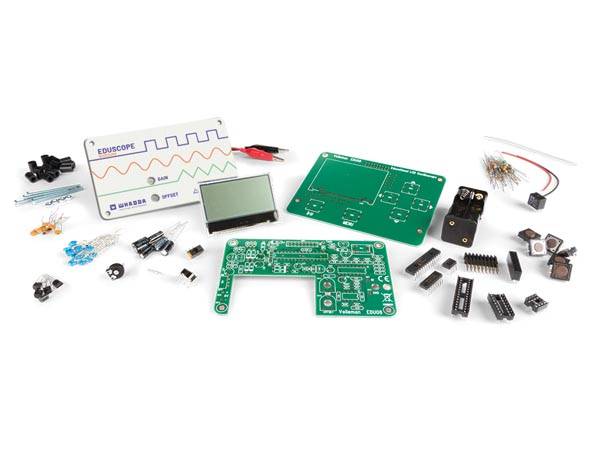 Lötbausatz, Oszilloskop, LCD-Anzeige, Messleitungen
