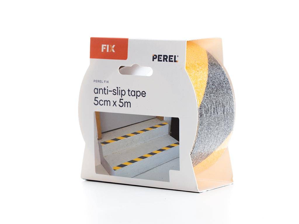 Anti-Rutsch-Band 5cm x 5m - Schwarz/Gelb