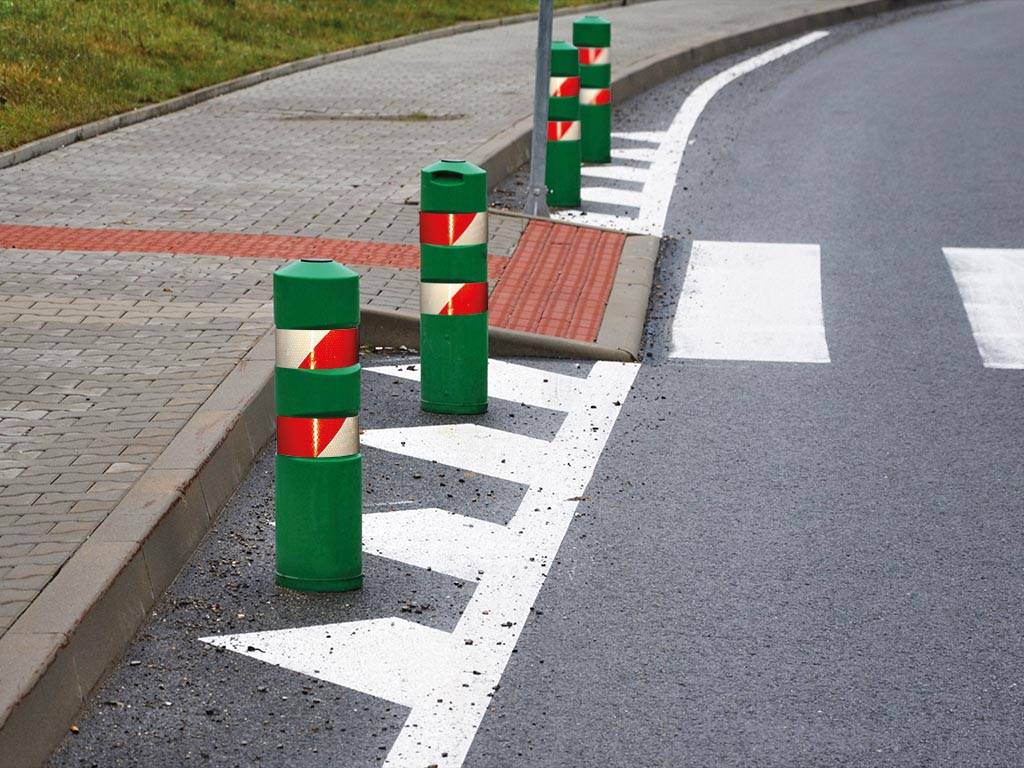 Reflektierendes Wabenband 5cm x 5m - Rot/Weiß