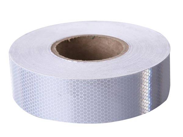 Reflektierendes Wabenband 5cm x 5m - Weiß