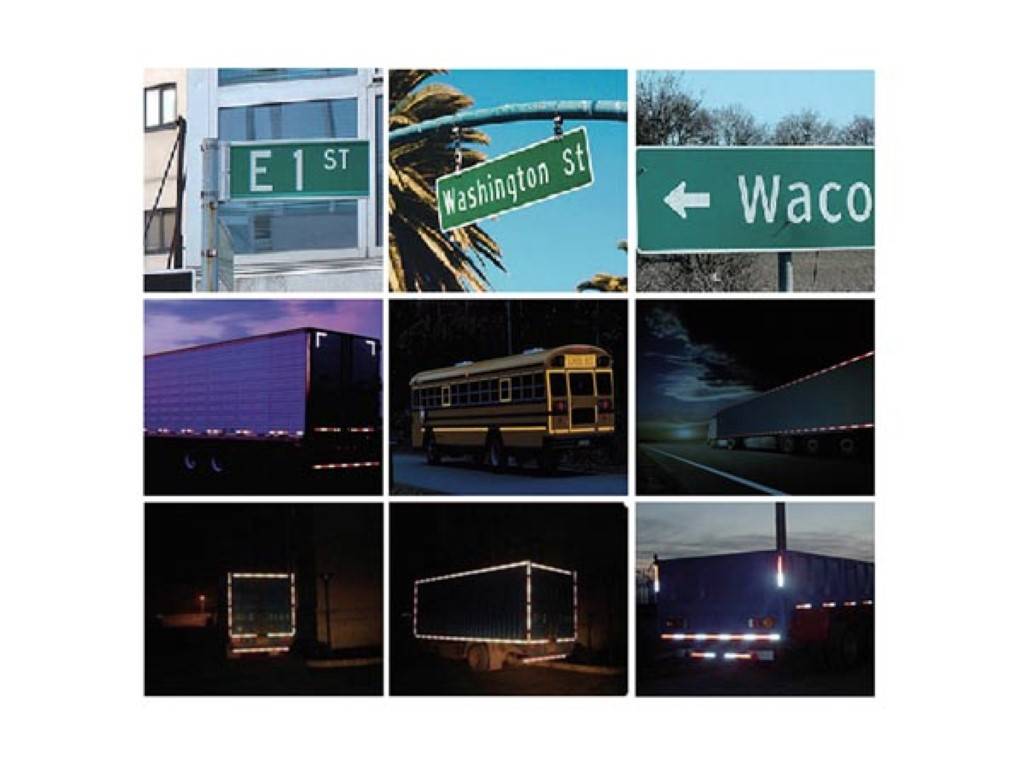 Reflektierendes Wabenband 5cm x 5m - Gelb