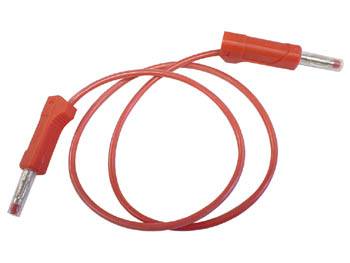 KABEL MIT BANANENSTECKER / ROT 50cm