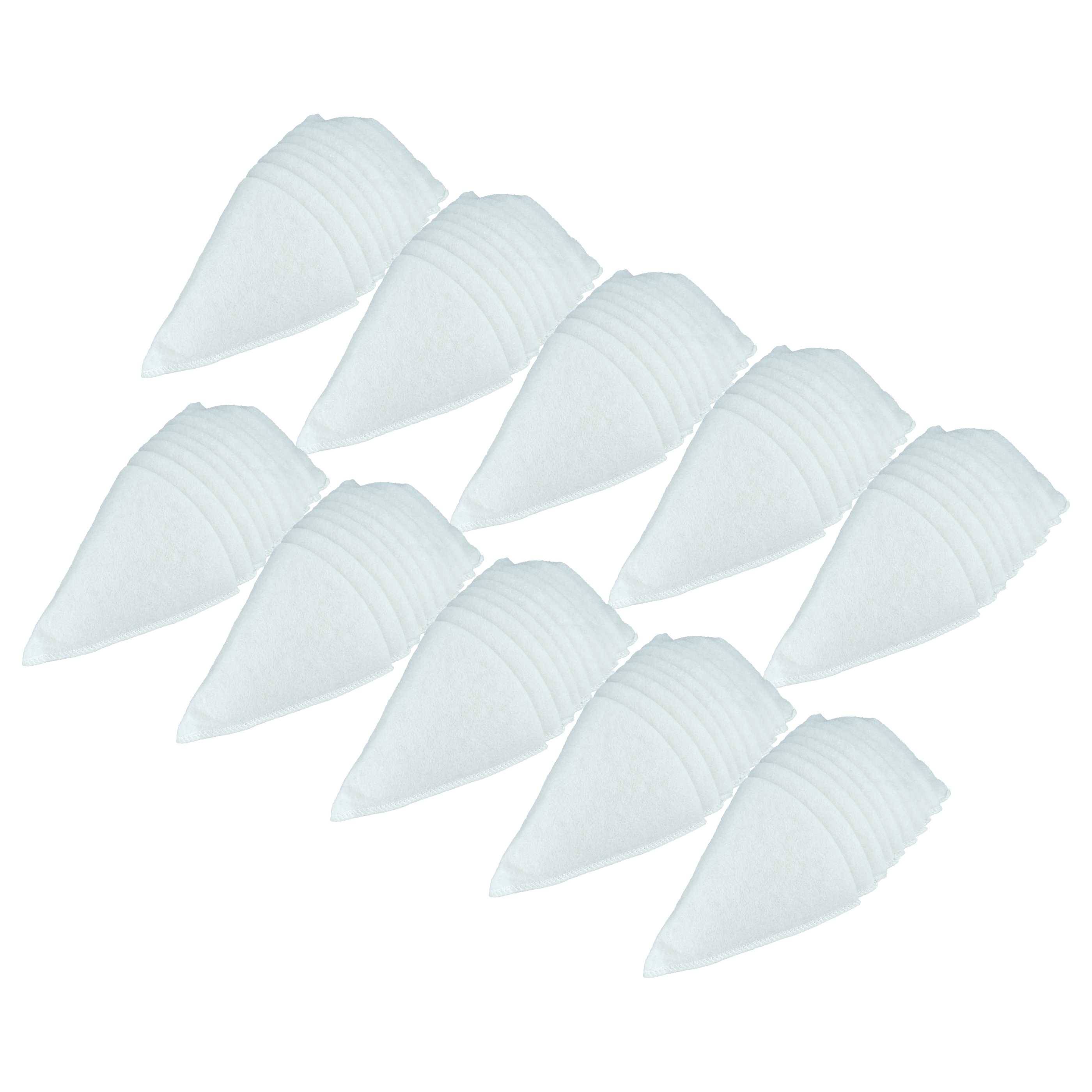 vhbw 100x Kegelfilter Ersatz für Zehnder 990320031 für Lüftungsanlage - Abluftfilter G4, DN 100 Weiß