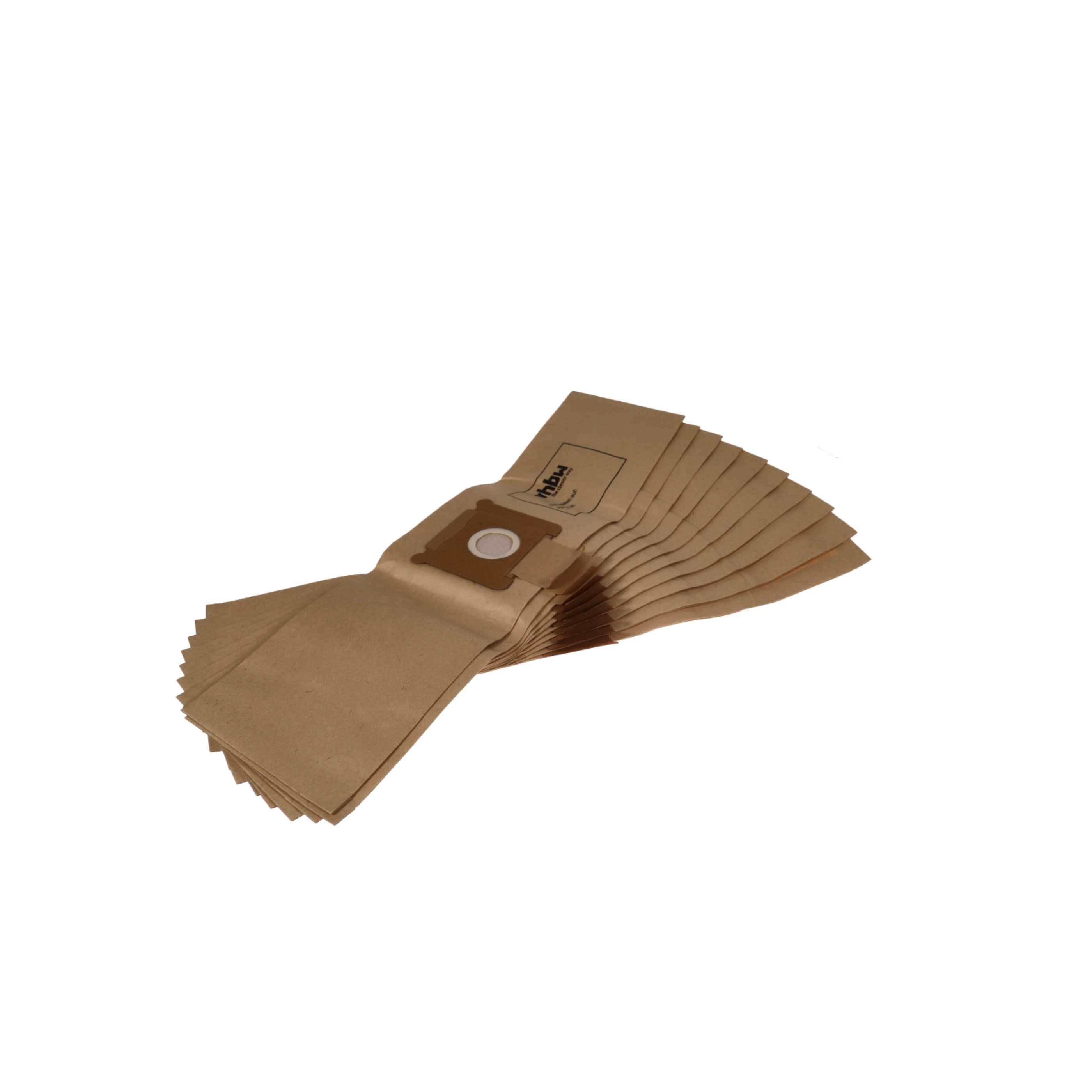 vhbw 50x Staubbeutel kompatibel mit Hako Compacto, CLX9, Supervac 140 Staubsauger - 28cm x 19,5cm Sandfarben