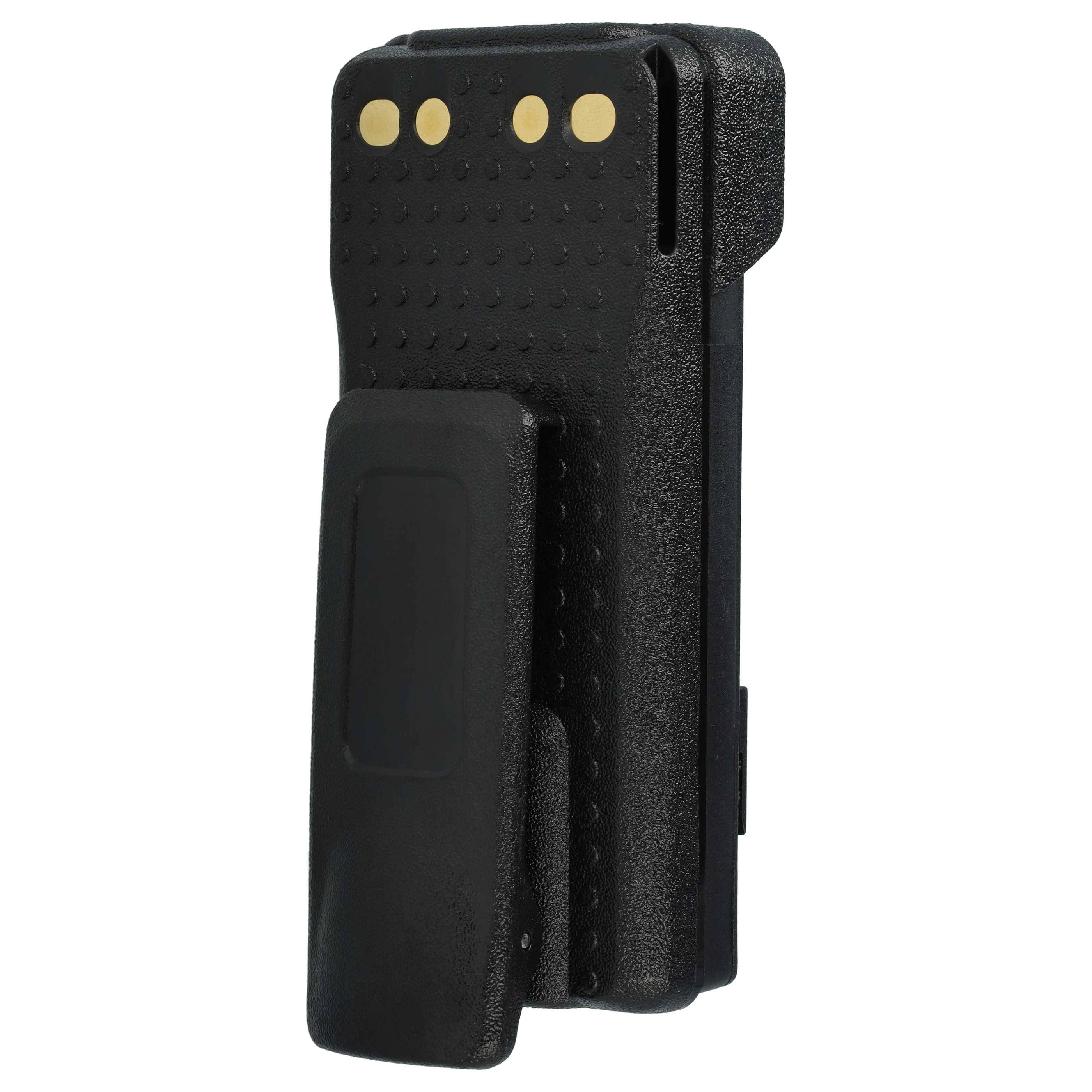 vhbw Akku kompatibel mit Motorola XiR P8660, P6620, P6600, P8620, P8600 Funkgerät, Walkie Talkie (1800 mAh, 7,4 V, Li-Ion) + Gürtelclip