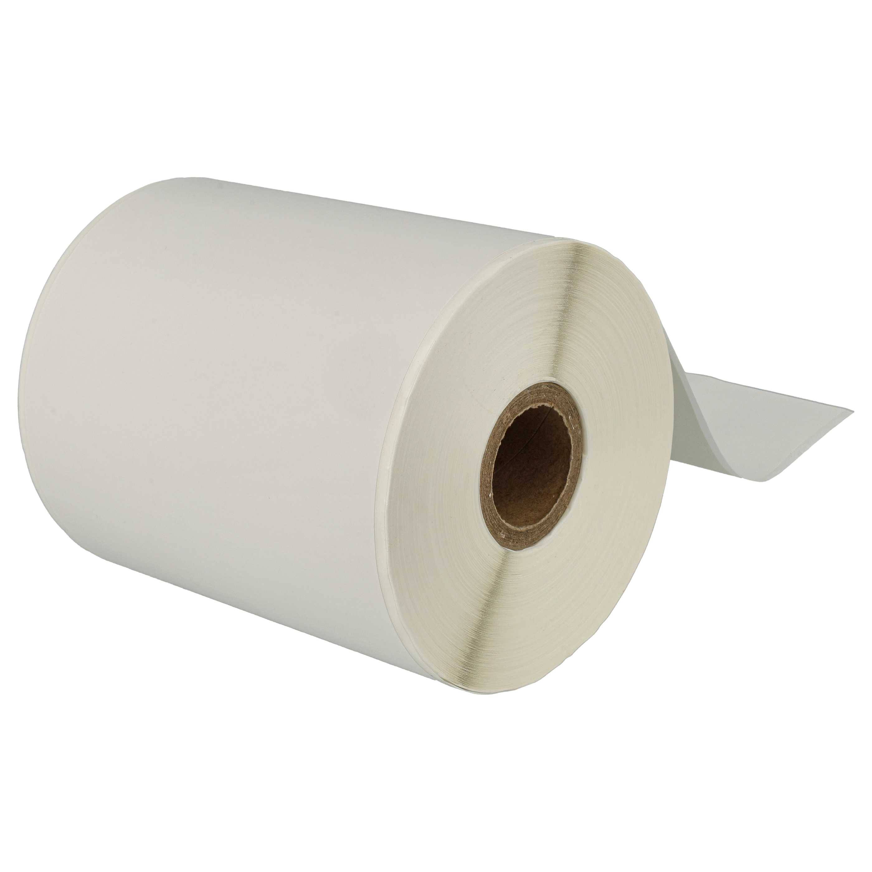 vhbw 5x Etiketten-Rolle 102mm x 44,3m (1 Etikette) kompatibel mit Brother TD-2130, TD-4100N, TD-4100, TD-4000, TD-2130N Etiketten-Drucker