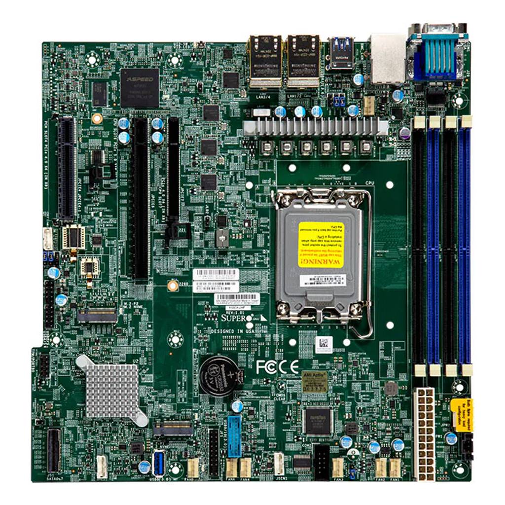 SUPERMICRO - X13 Server MicroATX Catlow UP RPL-E Xeon E LGA170 - Mainboard - Intel Sockel 1700 (Core i)