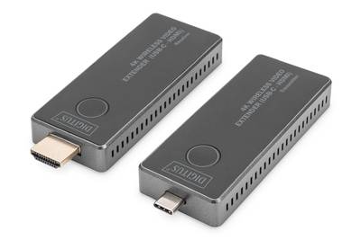 DIGITUS - 4K Wireless Video Extender, 30 m (USB-C - HDMI)