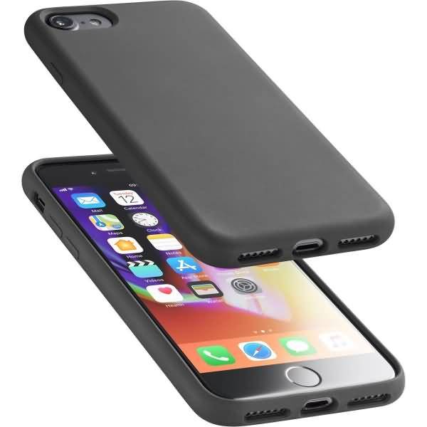 Cellularline Silikon Case SENSATION für iPhone 6/7/8/SE, Black