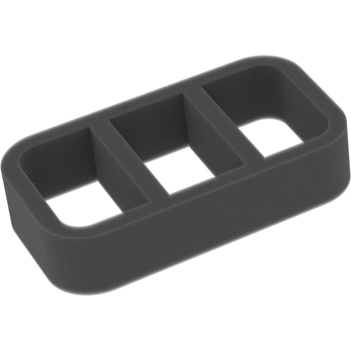 EKMEWL030 - 135 mm x 75 mm x 30 mm Schaumstoffeinlage mit 3 Fächern