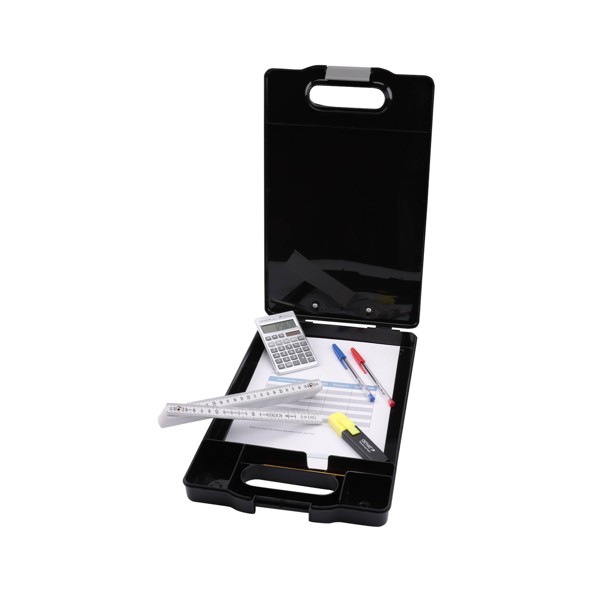 GENIE Klemmbrett CL 900B 12490 mit Aufbewahrungsfach sw