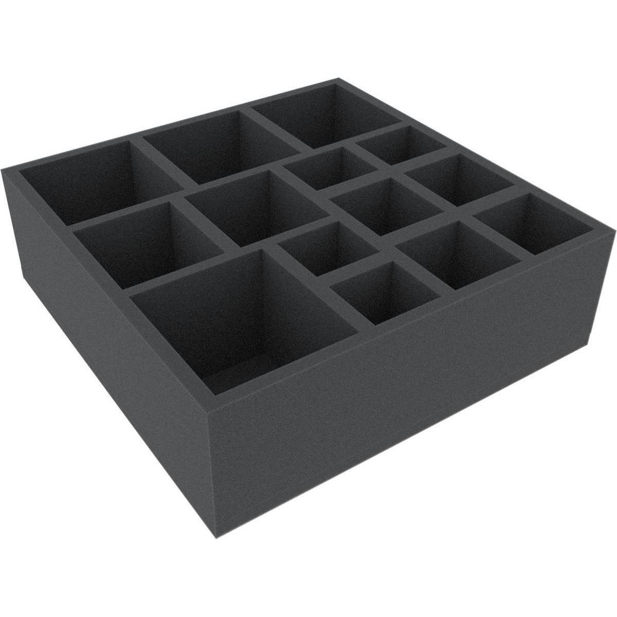 AFGJ090BO - 285 mm x 285 mm x 90 mm Schaumstoffeinlage für Brettspiele