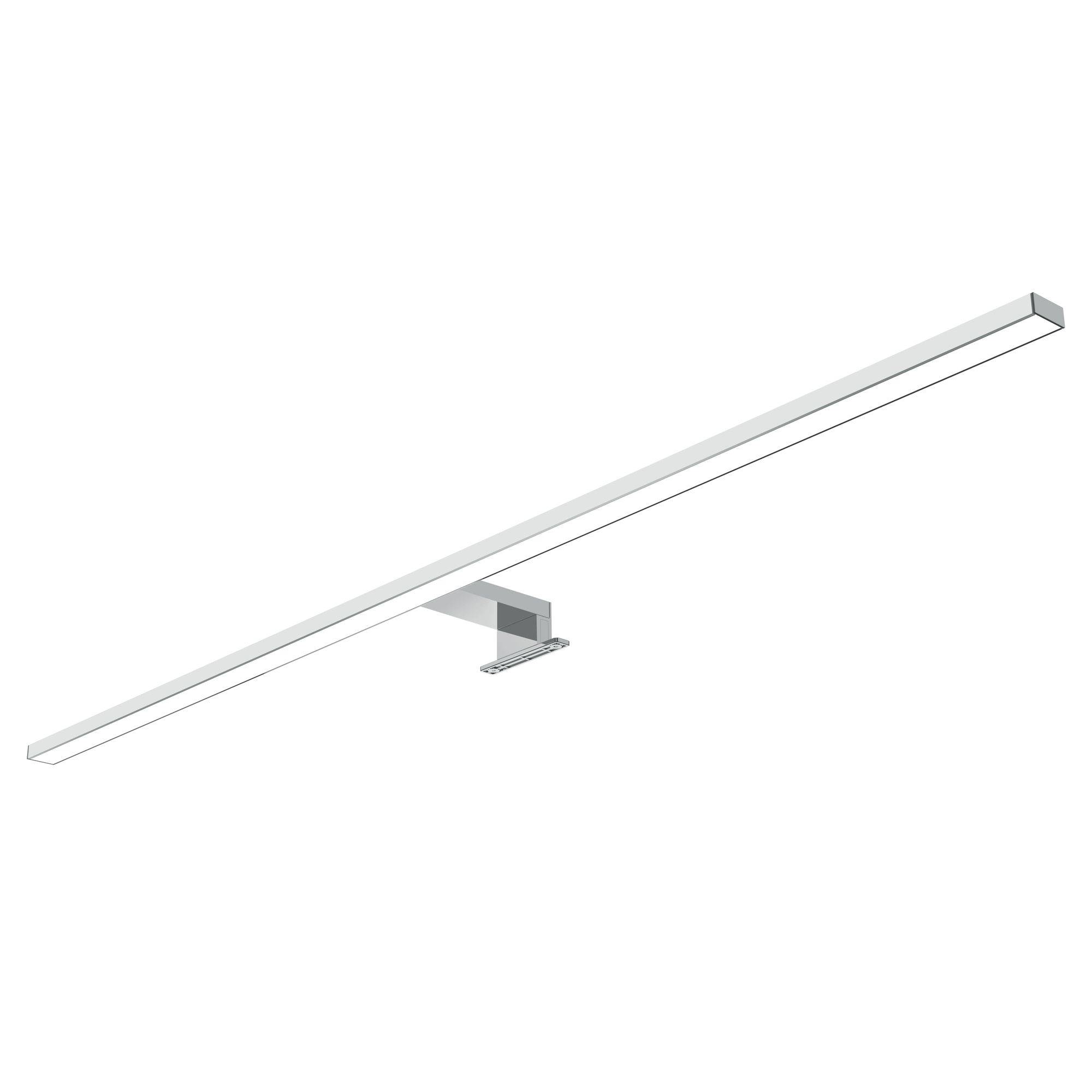 kalb | 80cm LED Badleuchte Badlampe Spiegellampe Spiegelleuchte 230V neutralweiß silbergrau