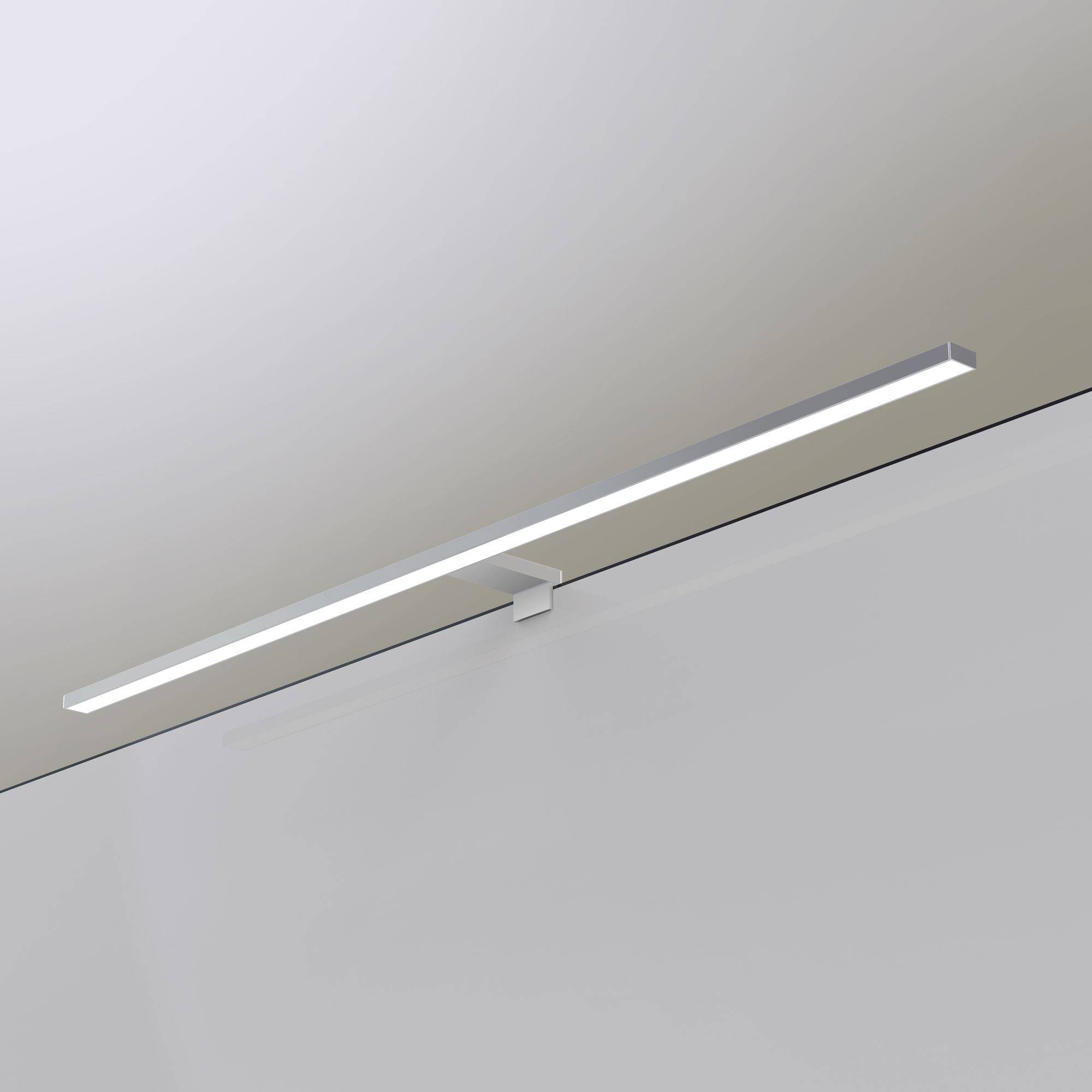 kalb | 100cm LED Badleuchte Badlampe Spiegellampe Spiegelleuchte 230V neutralweiß, silbergrau