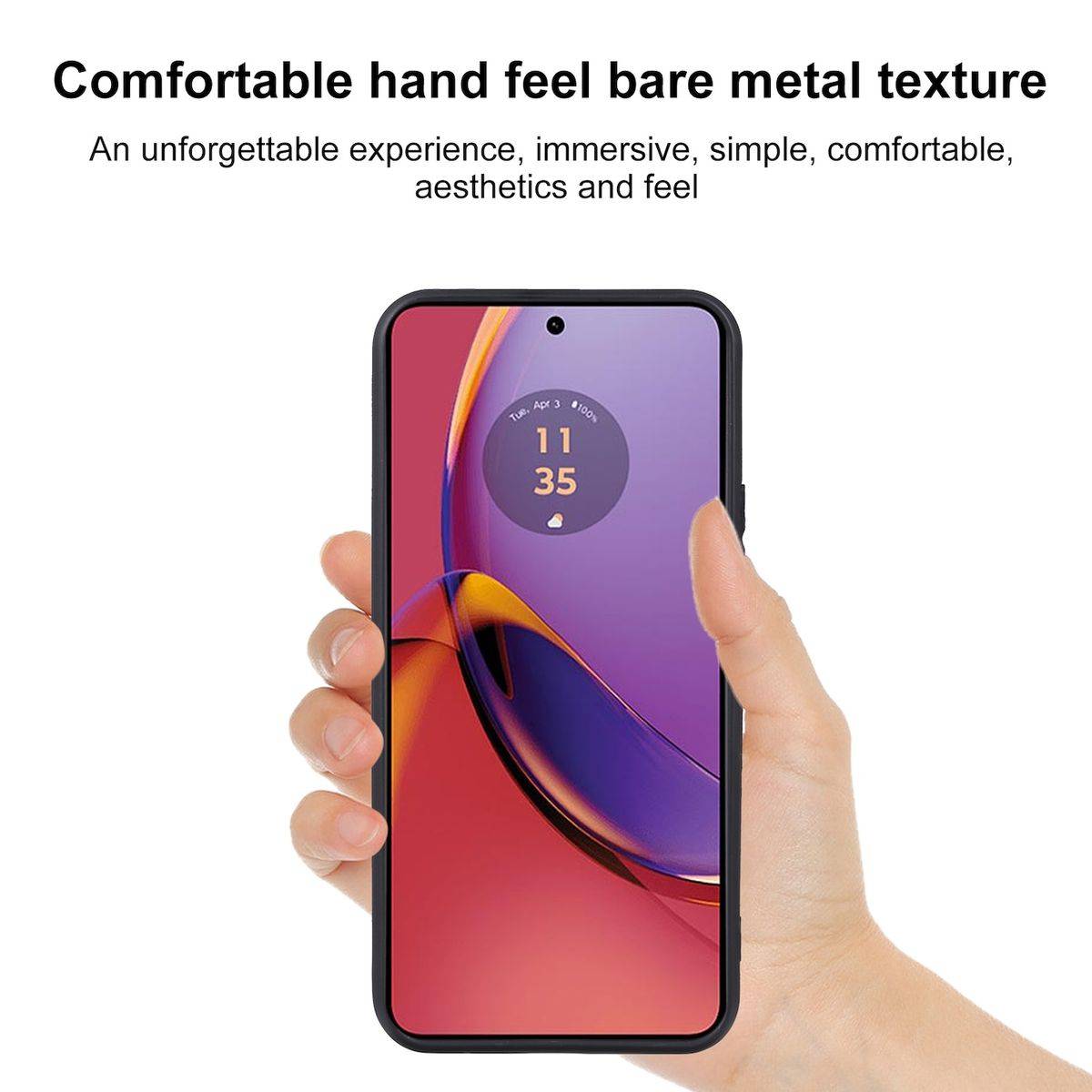 Für Motorola Moto G84 5G Silikon TPU Schutz Handy Hülle dünn Schwarz