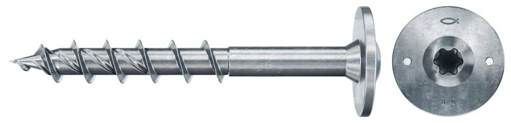 Ein metallischer Wandanker mit einer spiralförmigen Spitze, der für eine sichere Befestigung in Gipskartonwänden entwickelt wurde, dargestellt in Seitenansicht.