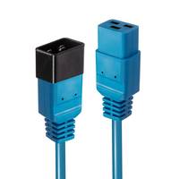 Lindy 30122 Stromkabel Blau 3 m C19-Koppler C20-Koppler Multimedia-Technik