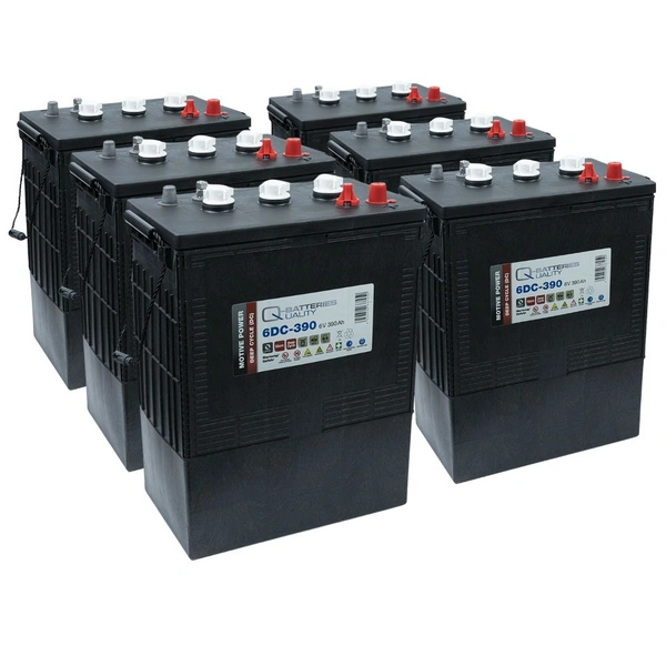 6x Q-Batteries 6DC-390 6V 390Ah Deep Cycle Traktionsbatterie 6x Q-Batteries 6DC-390 6V 390Ah Deep Cycle Traktionsbatterie