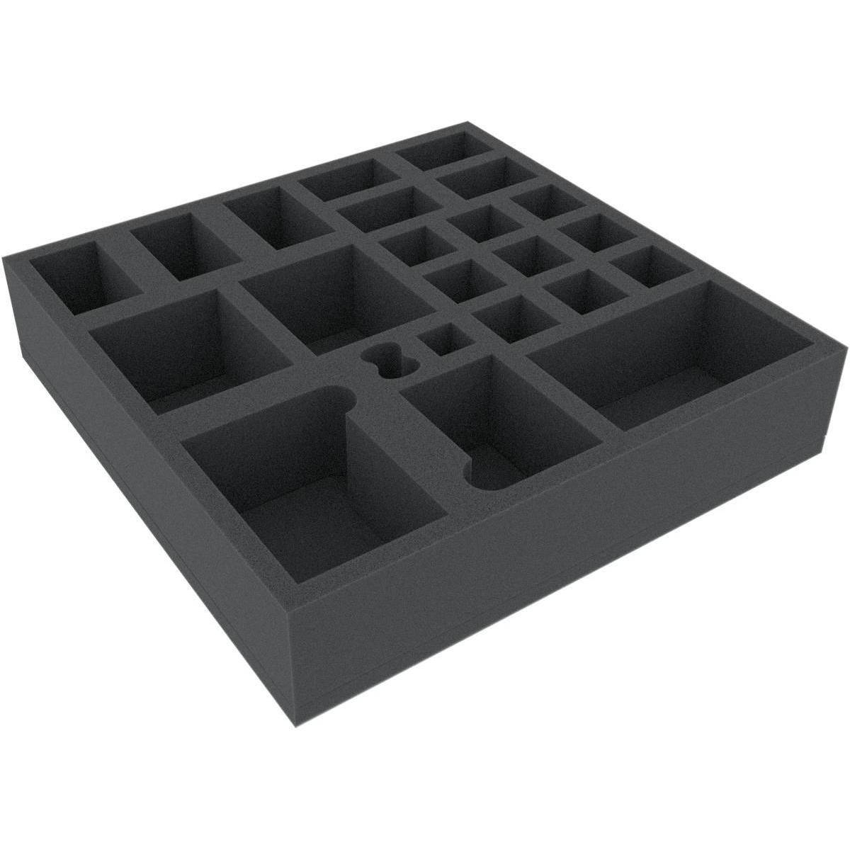 AFMECF060BO - 285 mm x 285 mm x 60 mm Schaumstoffeinlage für Brettspiele