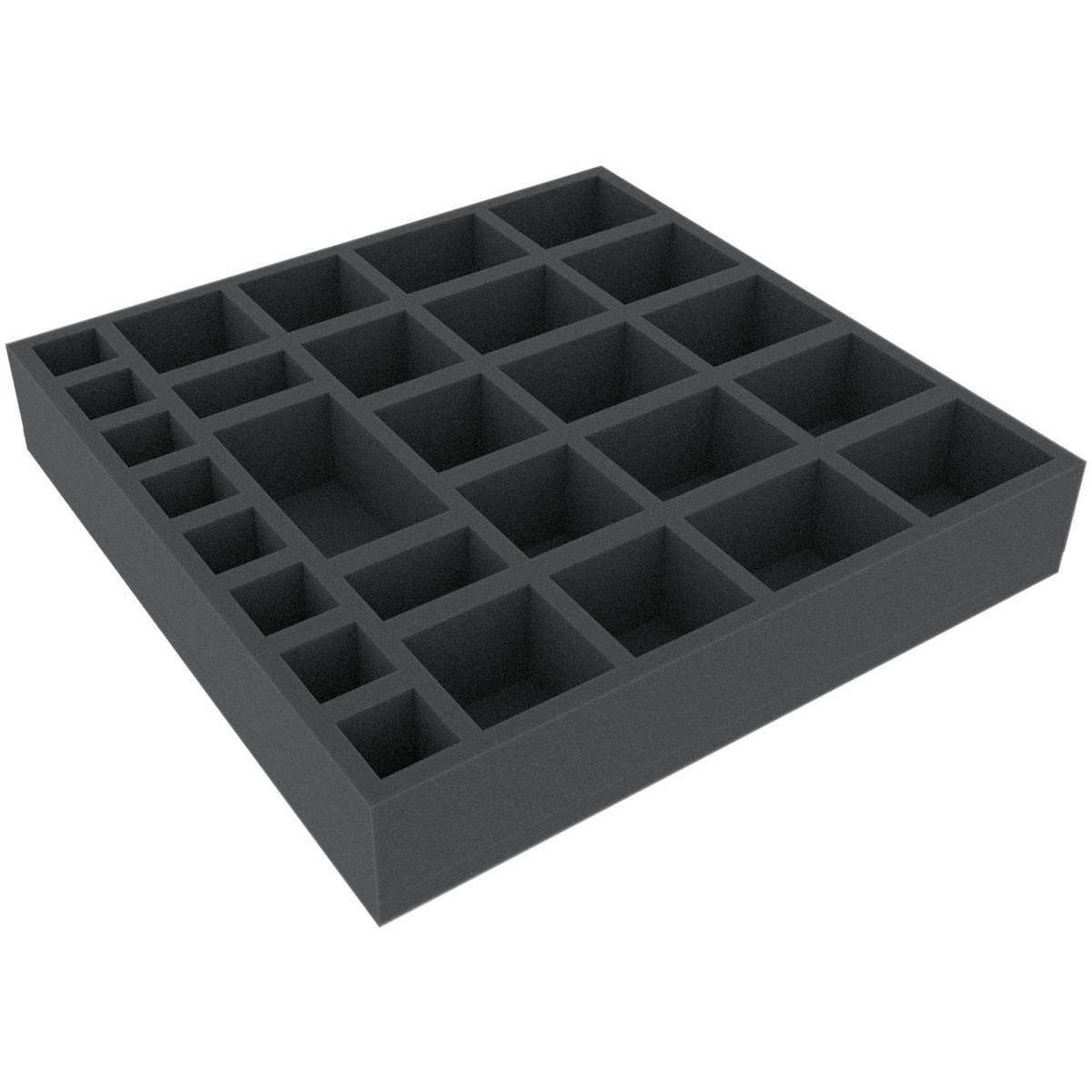 AFEN051BO - 285 mm x 285 mm x 51 mm Schaumstoffeinlage für Brettspiele