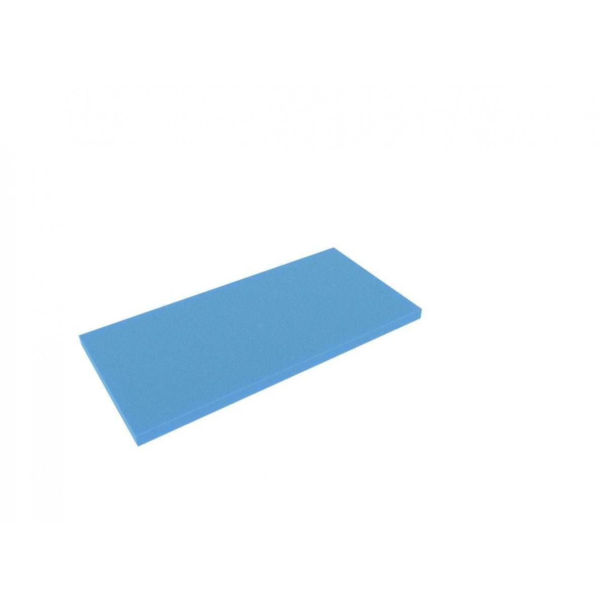 AABA020BLUE - 500 mm x 250 mm x 20 mm Shadowboard Schaumstoffboden / Schaumstoffzuschnitt blau