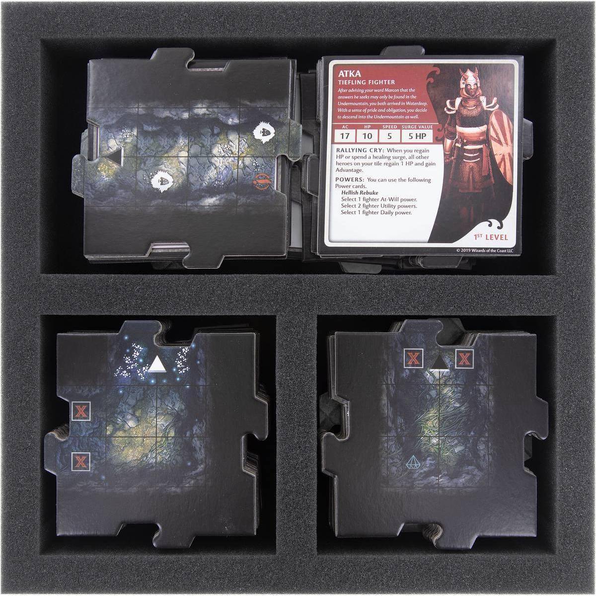 AB045A001 - Schaumstoffeinlage für Waterdeep: Dungeon of the Mad Mage - Brettspielbox