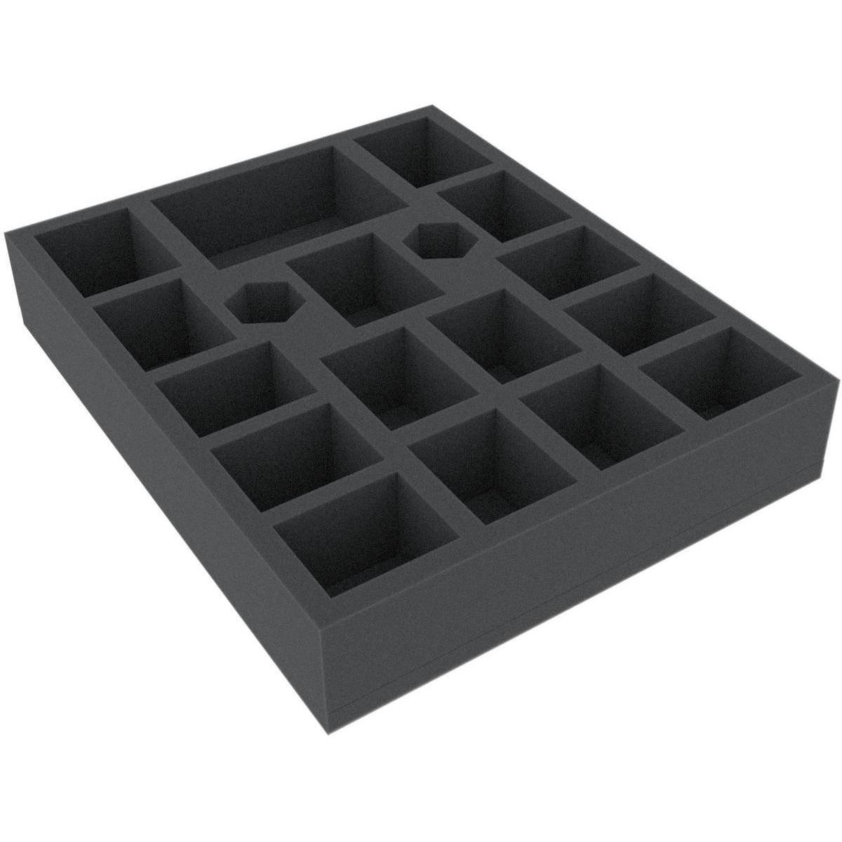 FCMEZS050BO - 285 mm x 230 mm x 50 mm Schaumstoffeinlage für Brettspiele