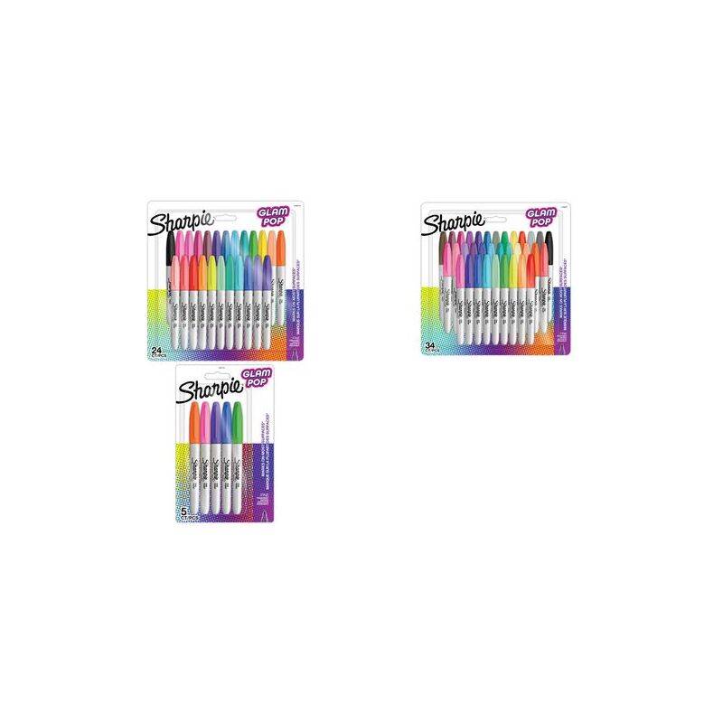 Sharpie Fein Permanent Marker Rundspitze sortiert 5er