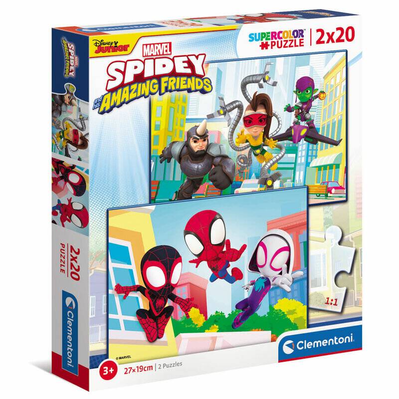CLEMENTONI Puzzle Spidey und seine erstaunlichen Freunde 2x20 Teile