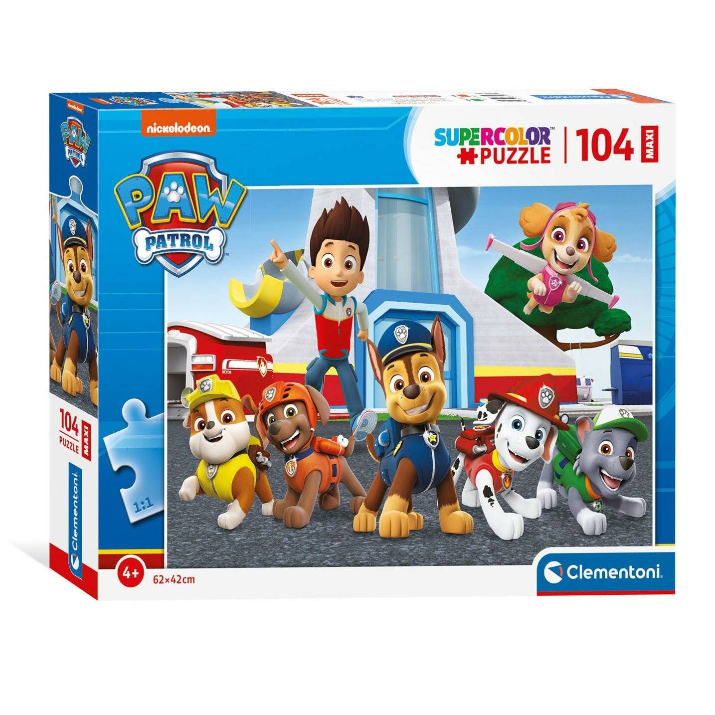 Clementoni Maxi Puzzle PAW Patrol, 104 Teile.