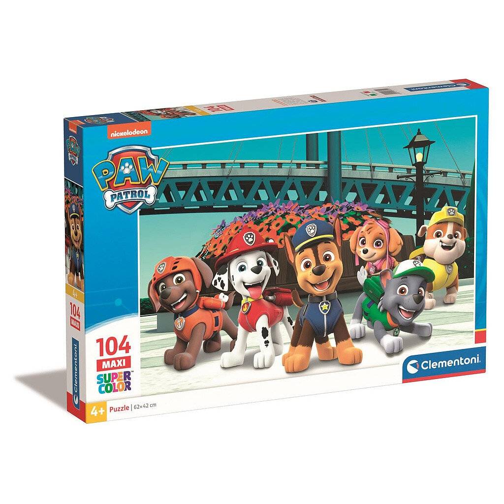 Clementoni Maxi Puzzle PAW Patrol, 104 Teile.