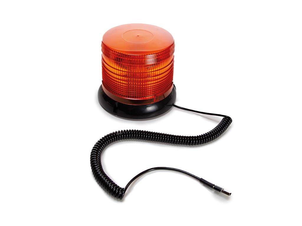 Perel LED-Blinklicht mit USB-Anschluss Orange
