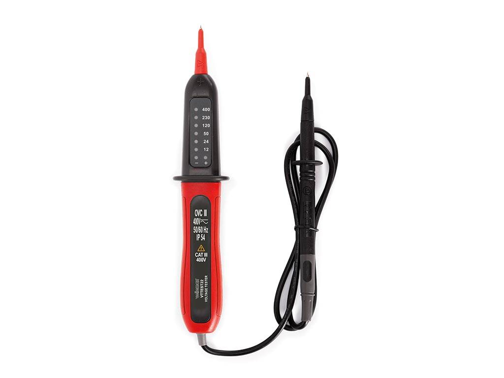 Zweipoliger Spannungsprüfer - Kat. III - 400V - LED-Anzeige