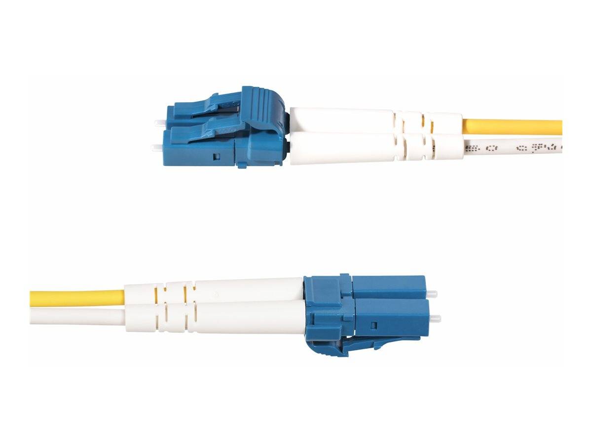 StarTech.com 2m (6ft) LC to SC (UPC) OS2 Single Mode Duplex Fiber Optic Cable, 9/125µm, Laser Optimized, 10G, Bend Insen