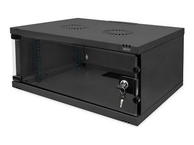 DIGITUS Wandgehäuse SOHO 4HE 241x540x400mm schwarz unm. Multimedia-Technik 19