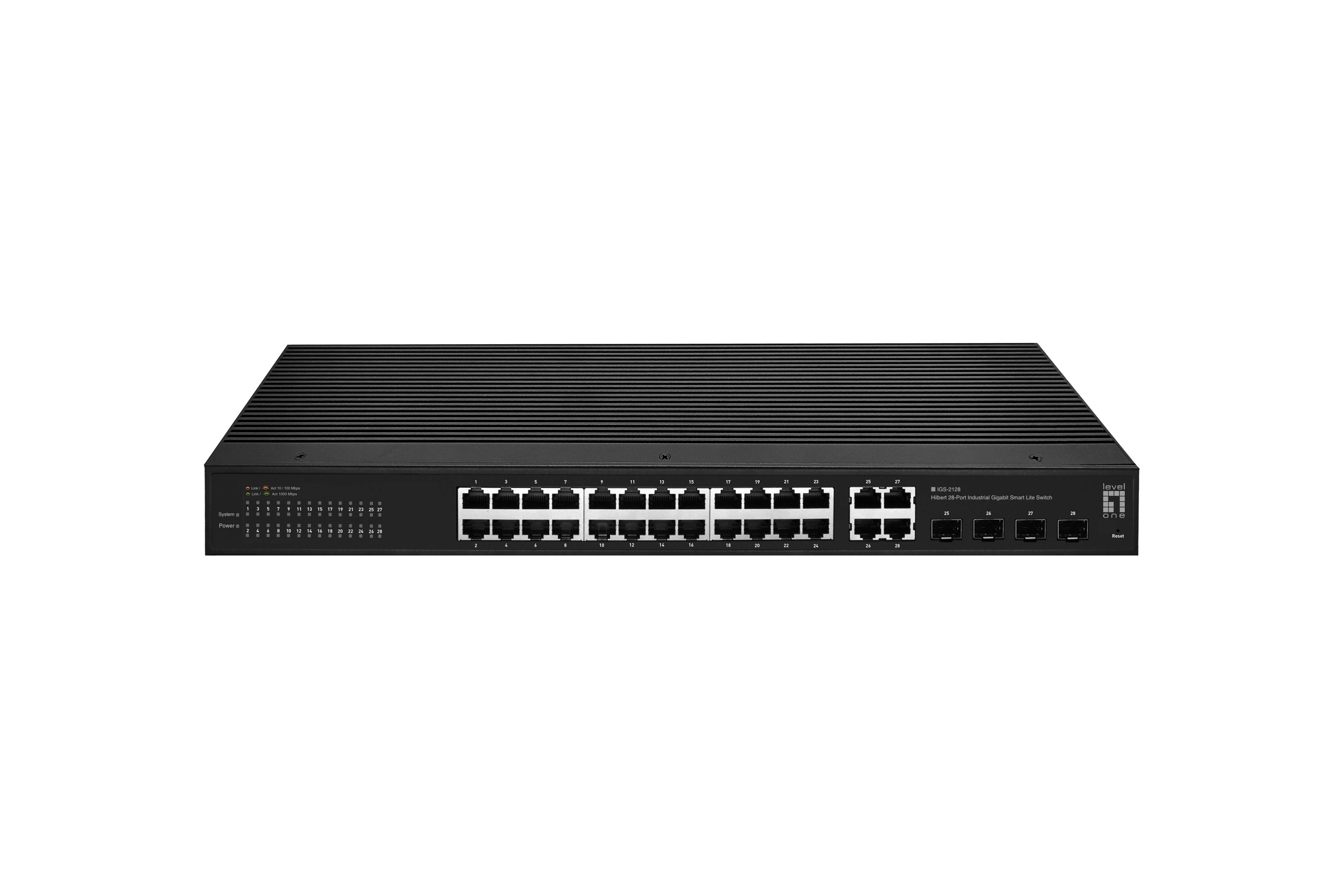 LevelOne Switch 28x GE IGS-2128 4xSFP 24xRJ45 Ports sw - Switch - 1 Gbps