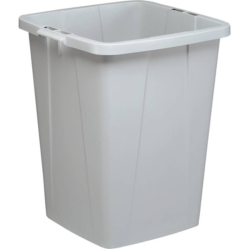 DURABLE Abfallbehälter DURABIN ECO 90, quadratisch, grau