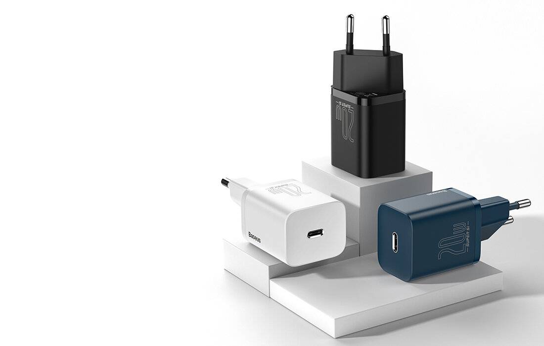 Baseus Super Si Schnellladegerät 1C 20W (Blau)