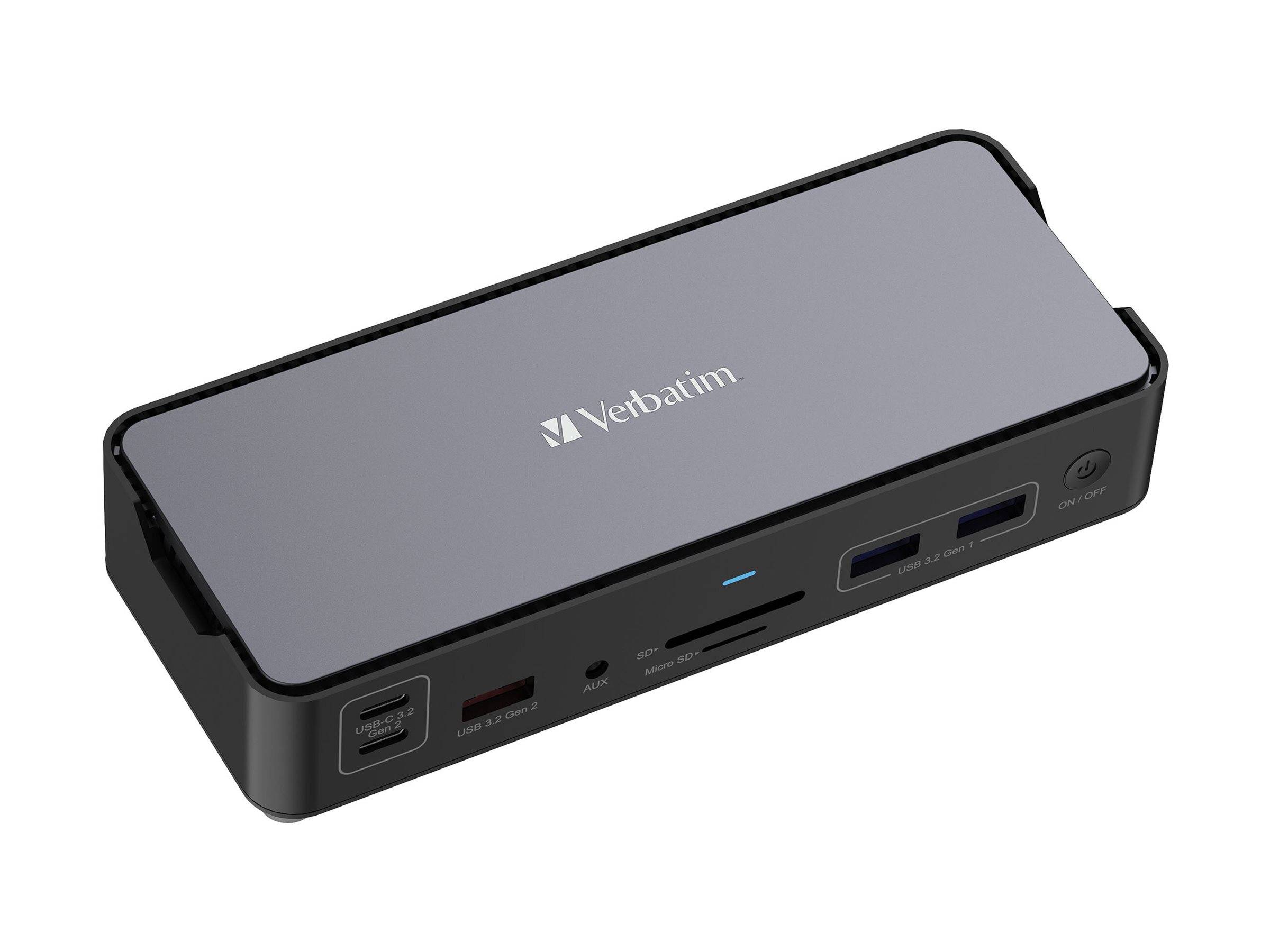 Verbatim Pro - Dockingstation - USB-C - 2 x HDMI, DP
