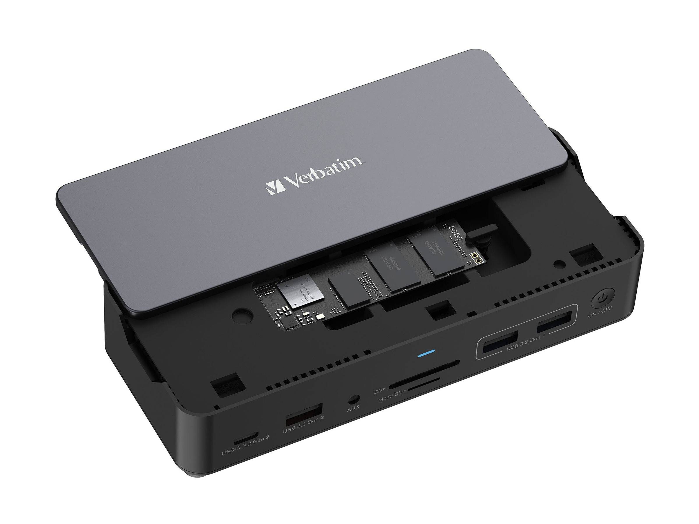 Verbatim Pro - Dockingstation - USB-C - 2 x HDMI, DP