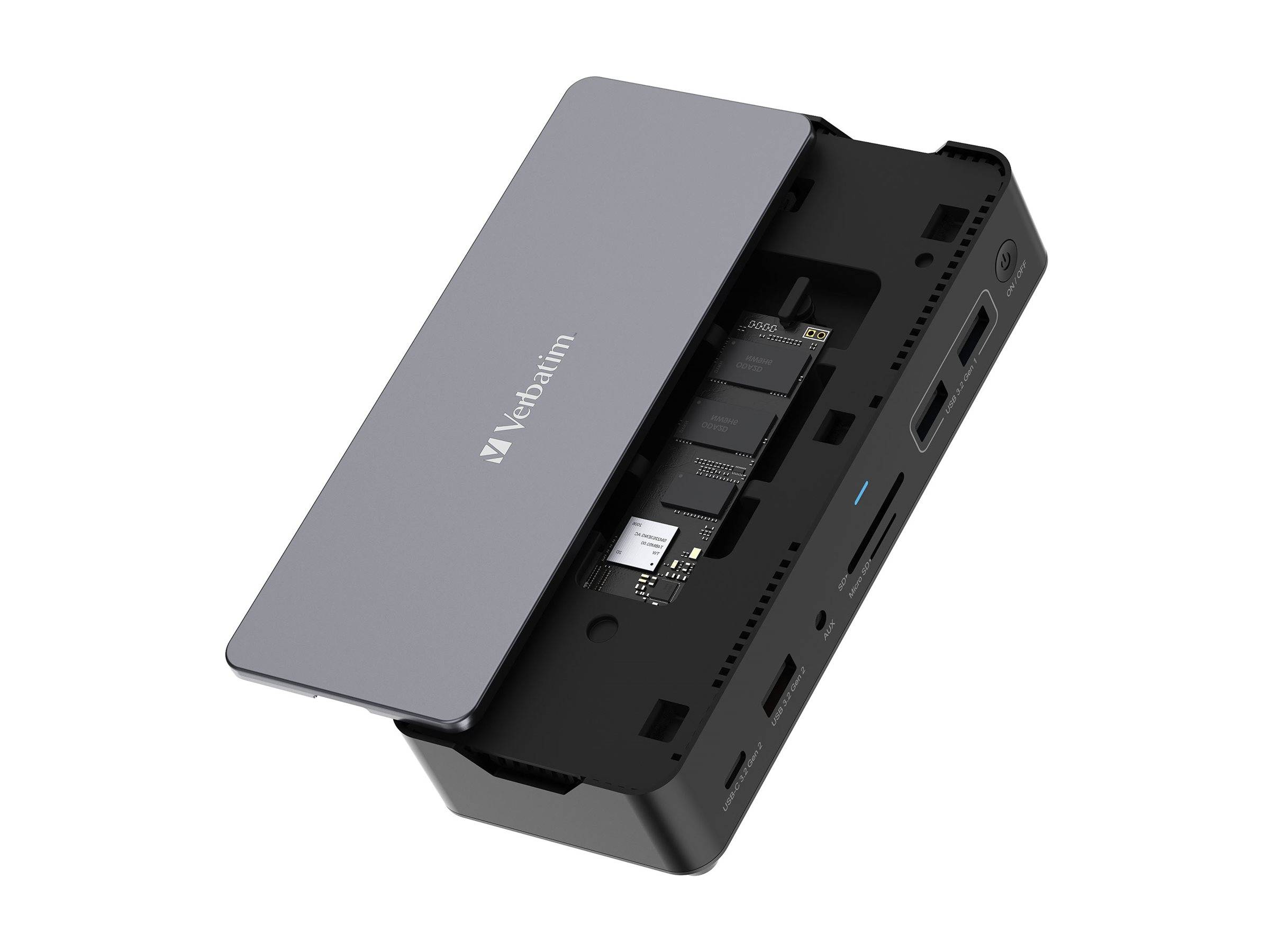 Verbatim Pro - Dockingstation - USB-C - 2 x HDMI, DP